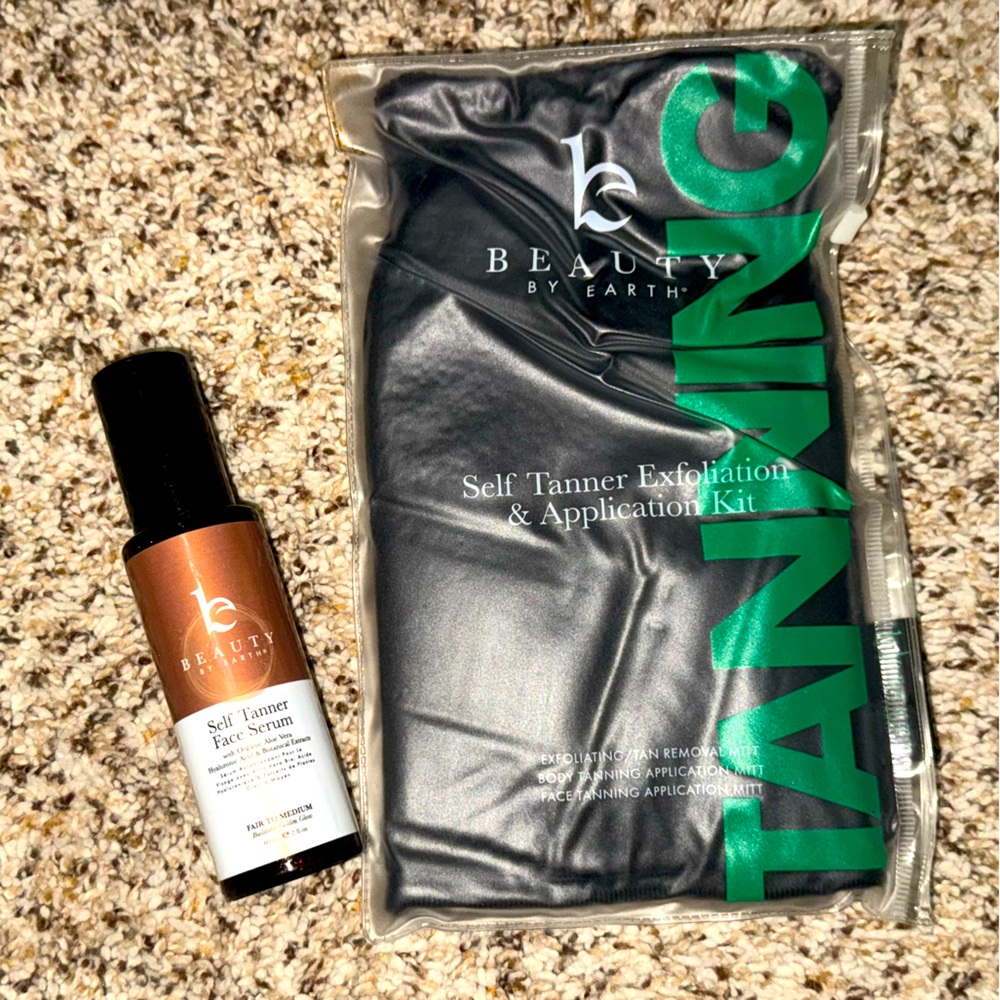 Beauty by Earth Self Tanner Kit with Face Serum